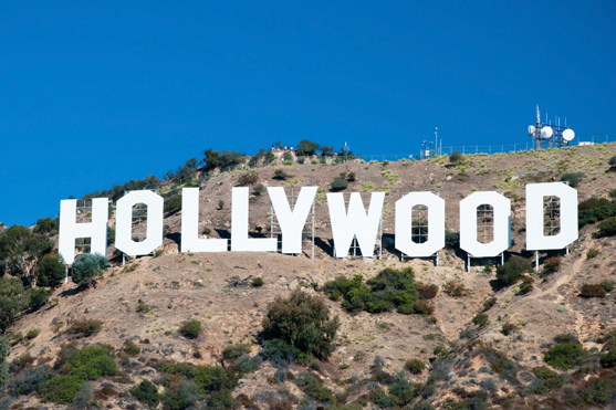 Schriftzug Hollywood