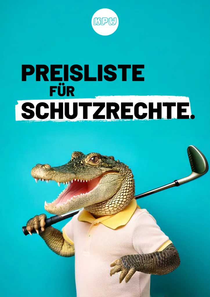 Schedule of fees for intellectual property rights of KPW Rechtsanwälte und Fachanwälte in Stuttgart for trademarks and designs