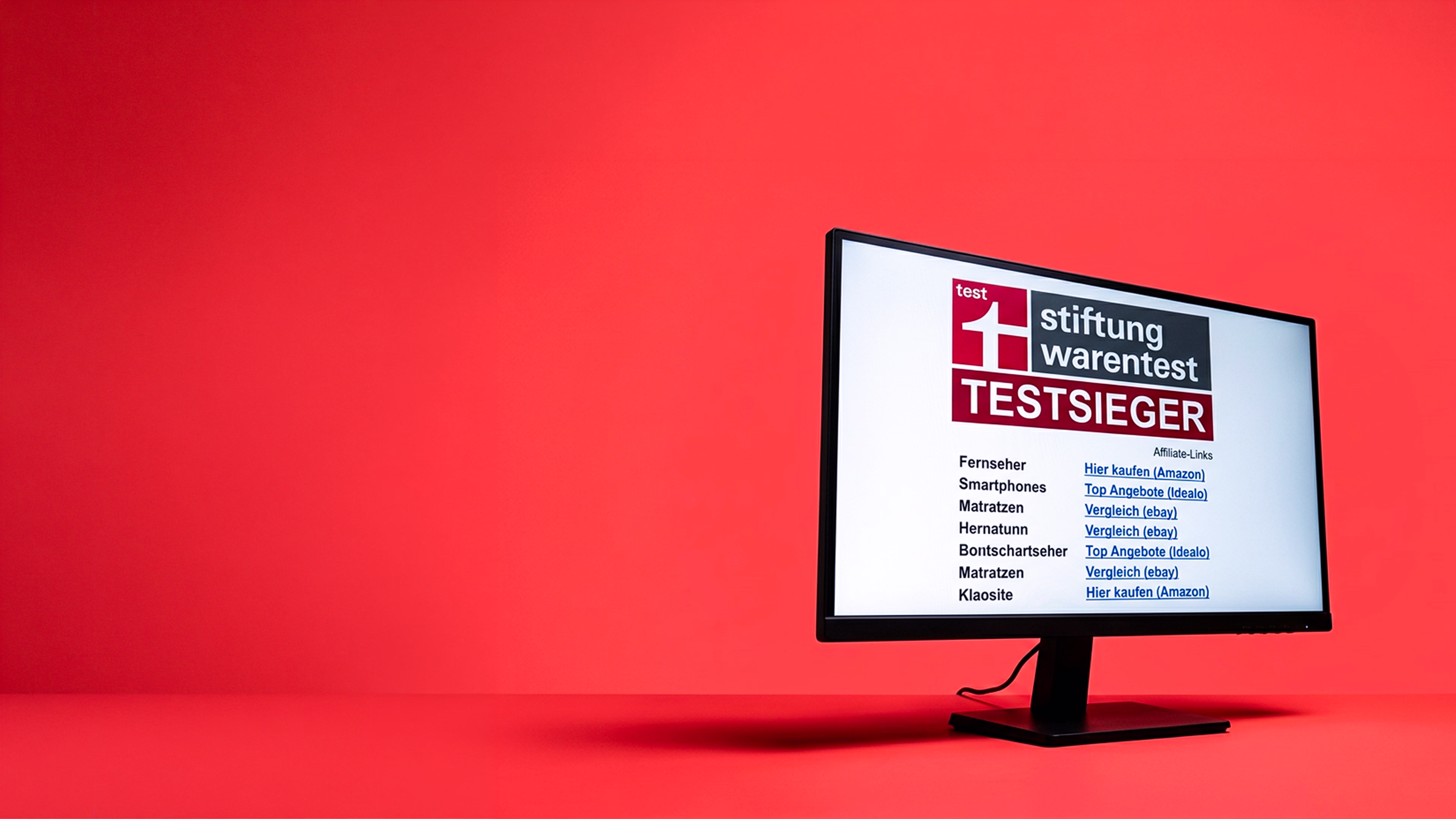 Stiftung Warentest gewinnt gegen chip.de, Affiliate-Links, Werbung mit Testergebnissen, Markenrecht, Urheberrecht, Rechtsanwalt